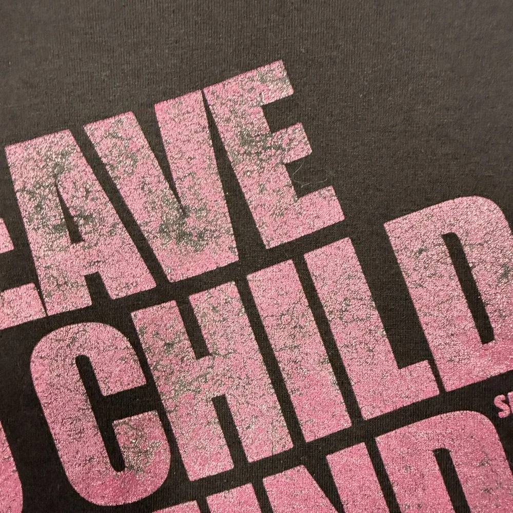 Vintage Leave No Child Behind Shirt‎ Mens XL Black Children's Defense Fund 90s